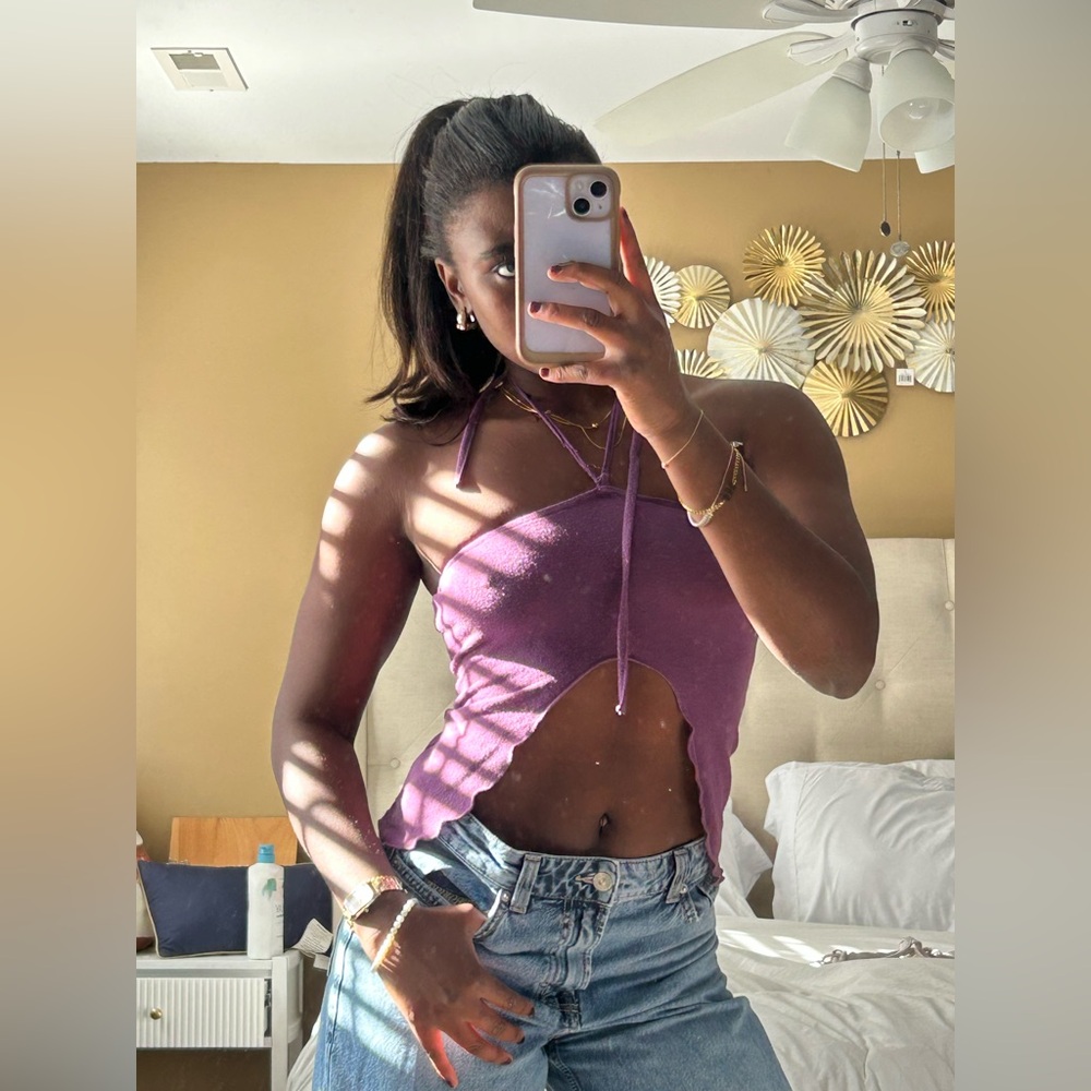 Princess Polly Violet Crop Top